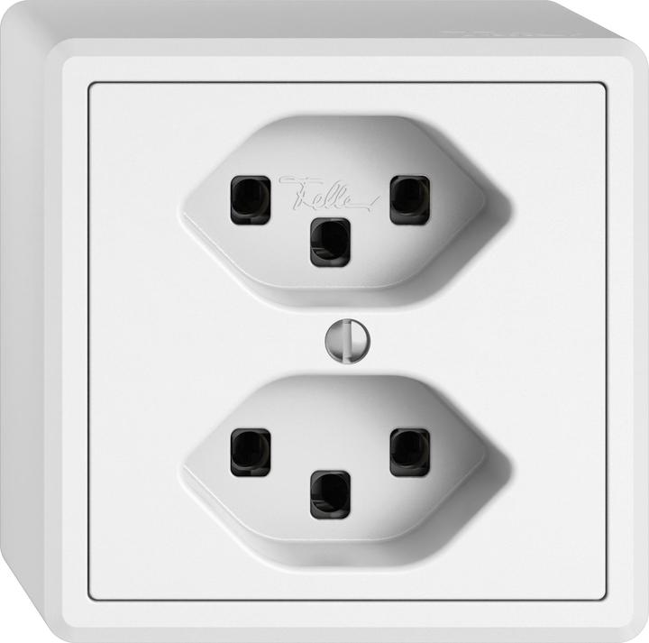 Feller EDIZIO.liv Prise AP 2xT23 ws