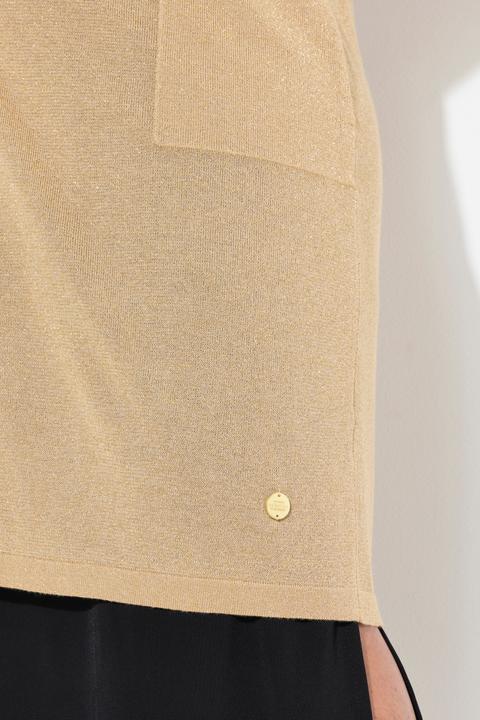 Immagine prodotto Ulla Popken Cardigan lungo e aperto con scollo a V e collo alto (46, 48)