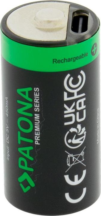 Productafbeelding Patona Premium oplaadbare batterij 4x CR123 USB-C (4 Pcs., RCR123A, 800 mAh)
