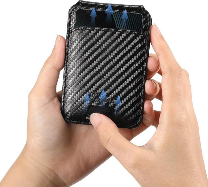 Produktbild Ueli Express Magnetische Carbon Optik Hülle mit abnehmbarem Kartenhalter (Apple iPhone 16)