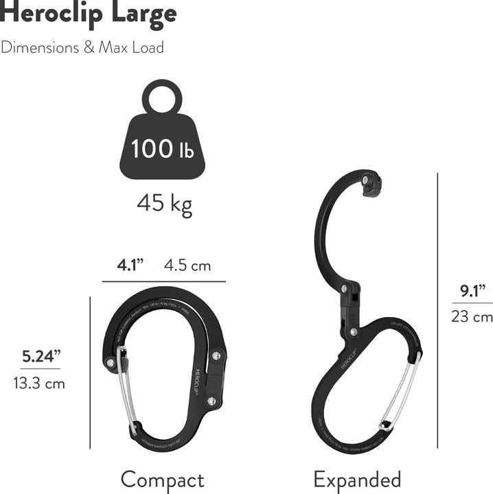 Produktbild Heroclip Gross Schwarz
