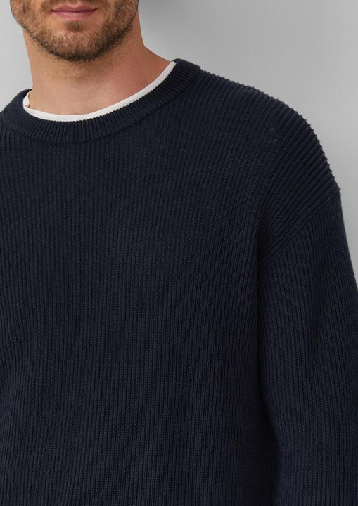 Produktbild s.Oliver Strickpullover Strickpullover im Relaxed Fit mit Struktur (S)