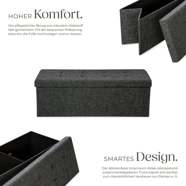 Actual product image tectake Seat chest