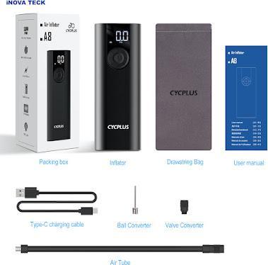Actual product image Cycplus Air pump A8