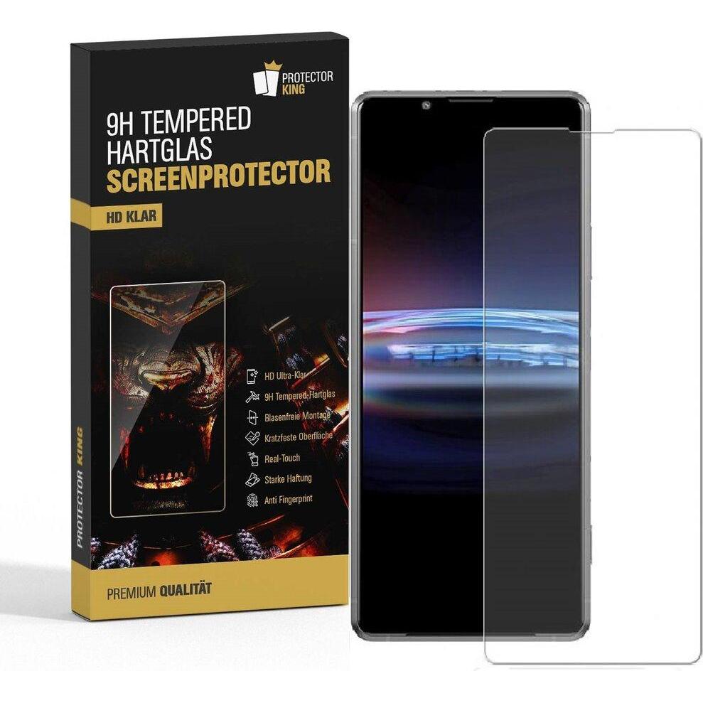 Protectorking 1x echtes Tempered 9H Panzerhartglas 3D KLAR (1 Stück, Sony Xperia Pro-I), Smartphone Schutzfolie, Transpa...