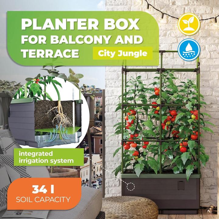 Produktbild Bio Green Pflanzbox "City Jungle" mit Rankgitter