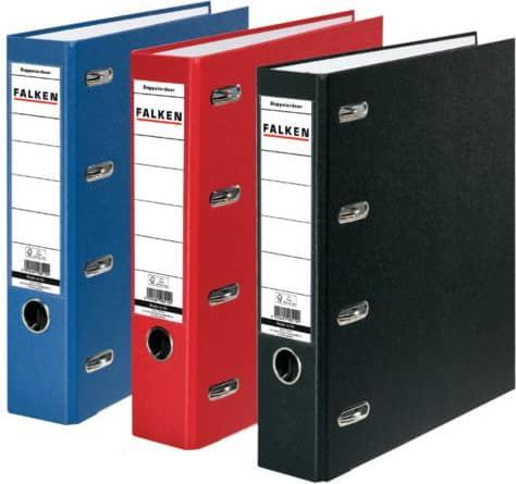 Produktbild Falken Doppelordner, PP-Folie aussen, für 2x DIN A5 quer, 70mm Rücken, schwarz (A5, Quer, 70 mm, 1 Stück)