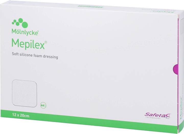 Actual product image Mepilex Foam dressing with Safetac à 12 x 20cm (5x)