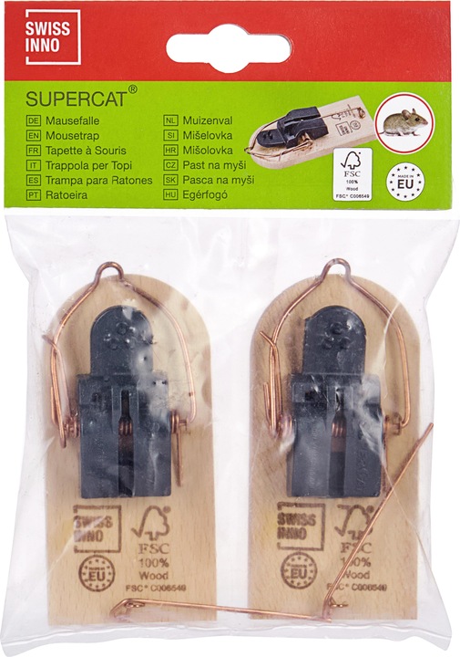Super Cat Holz-Mausefalle Set