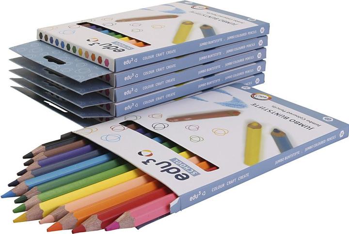 Produktbild EDU3 edu Jumbo Coloured Pencils (12x)