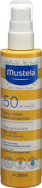 Actual product image Mustela High Protection (SPF 50, 200 ml)
