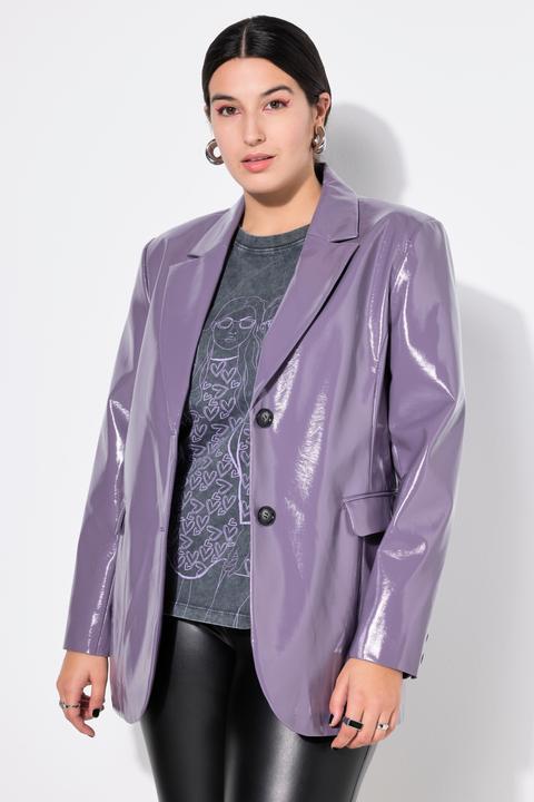 Immagine prodotto Studio Untold Blazer dal taglio ampio con effetto pelle verniciata, revers e maniche lunghe (50, 52)