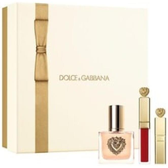 Dolce & Gabbana, Set regalo bellezza, Set Eau de Parfum Devotion con Mascara Everfull e Rossetto Liquido Everkiss (Set di profumi)
