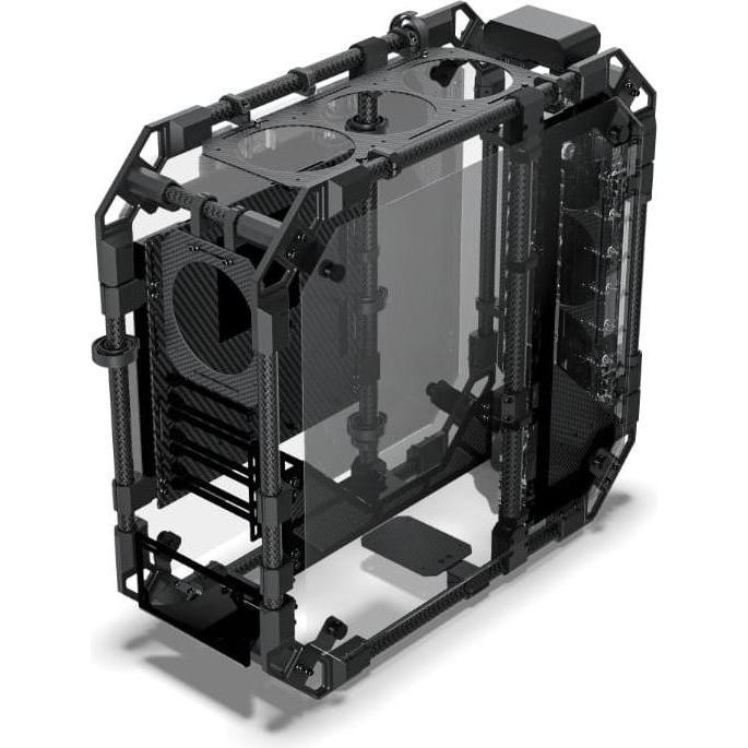 Thumbnail - Alphacool GHE Apex Pro Skeleton Carbon Geh??use (mATX, ATX, ITX), PC Gehäuse, Schwarz