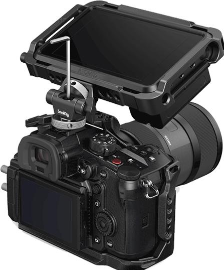 Image du produit SmallRig Support de moniteur pivotant et inclinable avec fixation par griffe froide (Accessoires pour moniteurs)