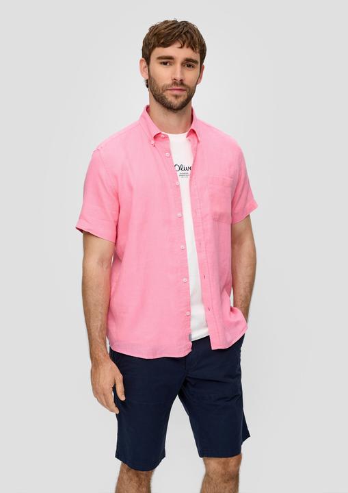 Immagine prodotto s.Oliver Hemd Kurzarmhemd aus Leinen (S)