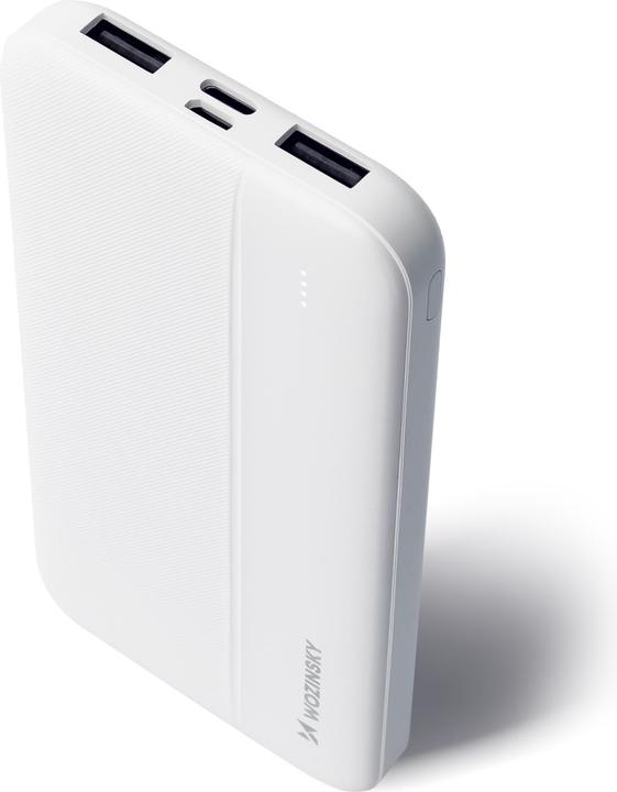 Immagine prodotto Wozinsky powerbank Li-Po 10000mAh 2 x USB bianco (WPBWE1) (10000 mAh, 10 W, 37 Wh)