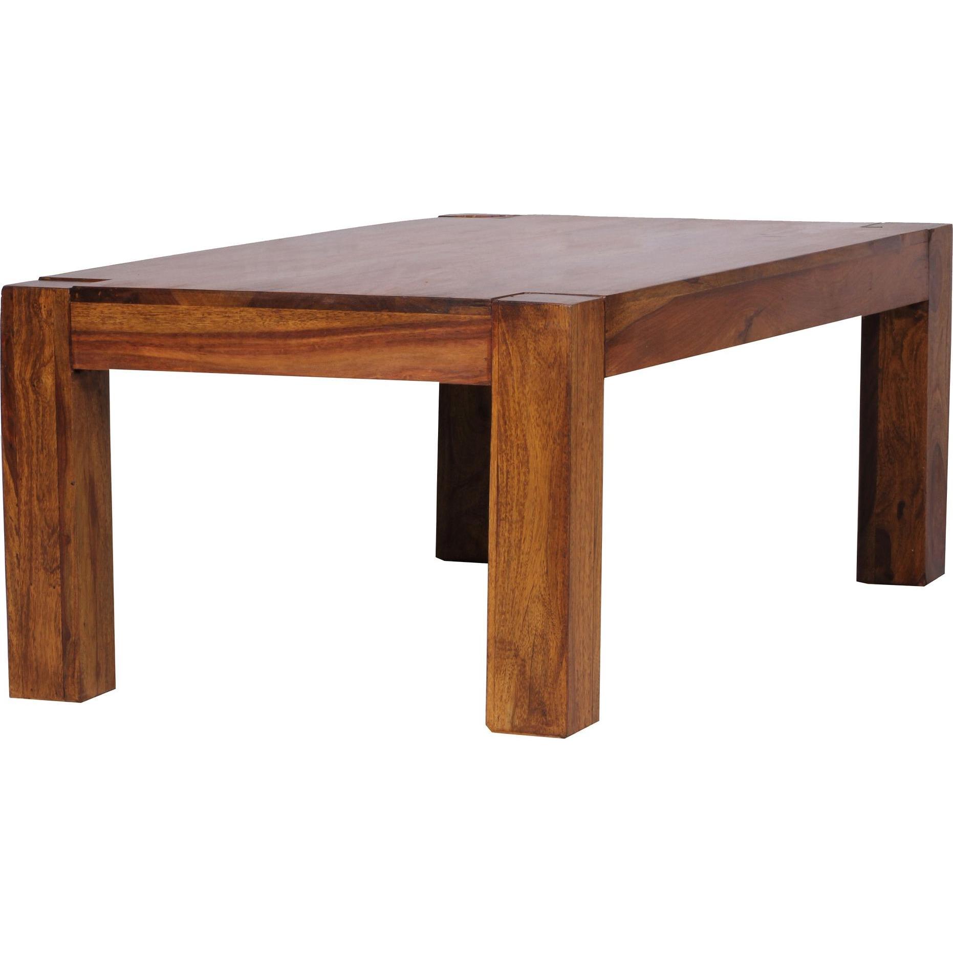 FineBuy, Couchtisch + Beistelltisch, Couchtisch Braun (60 x 110 x 40 cm)