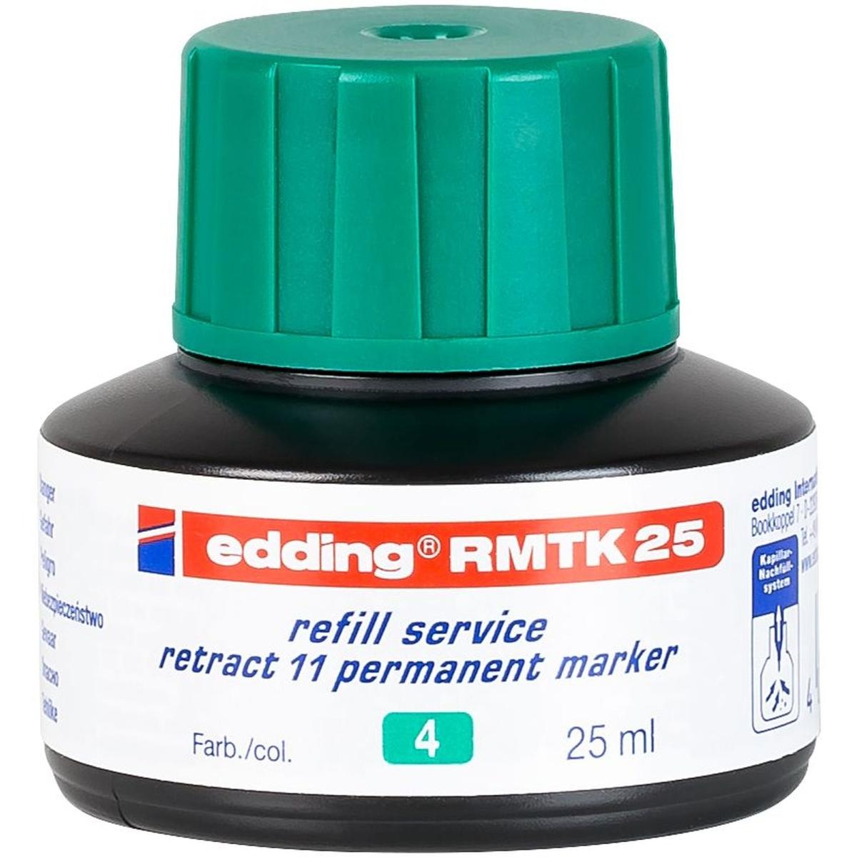 Edding, Marker, Nachfülltusche Retract grün (Grün, 1 x)