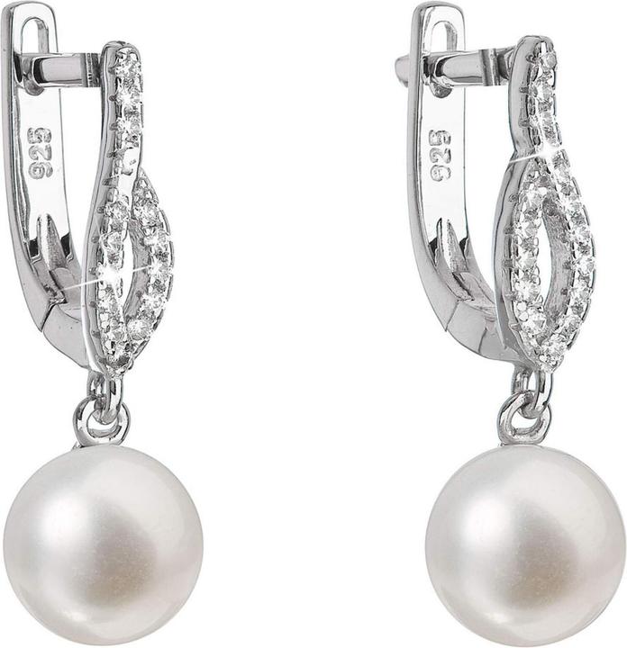 Immagine prodotto Evolution Group Bellissimi orecchini in argento con perle vere 21027.1