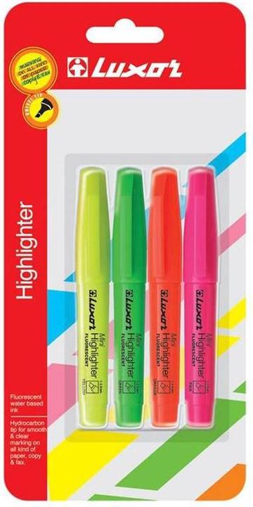 Image du produit Luxor Text markers mini 4 colours 4000/4bc (4x)