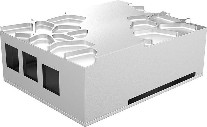 Actual product image Akasa Gem Pro Raspberry Pi 4 Model B forged aluminium case with thermal kit Full I/O