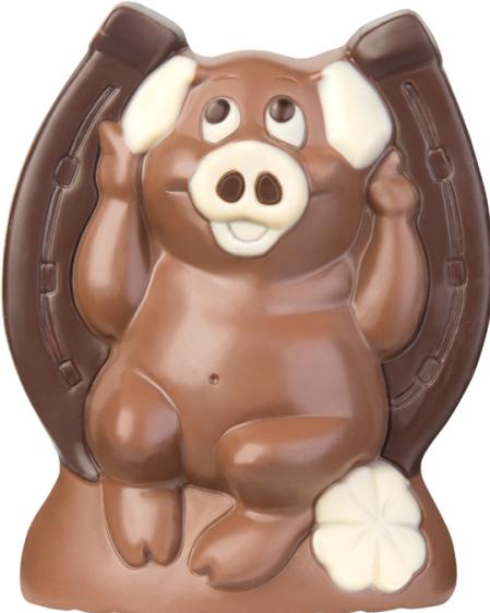 Produktbild miniSchoggi Schokoladenform Glückschwein