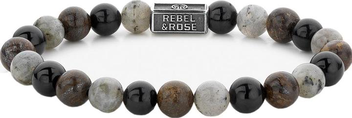 Produktbild Rebel & Rose Mix Brown 925 Armband (19 cm, Edelstein, Labradorit, Tourmalin)