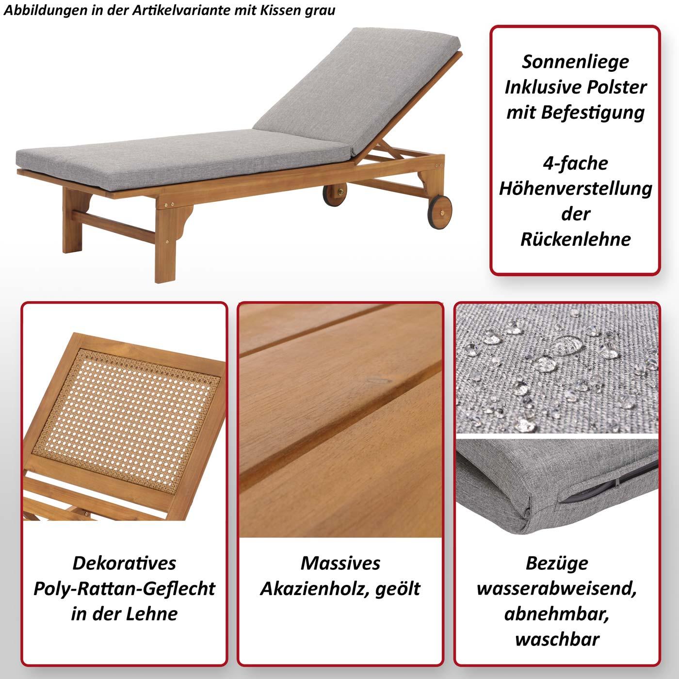 Thumbnail - MCW, Liegestuhl, N48-P (200 cm)