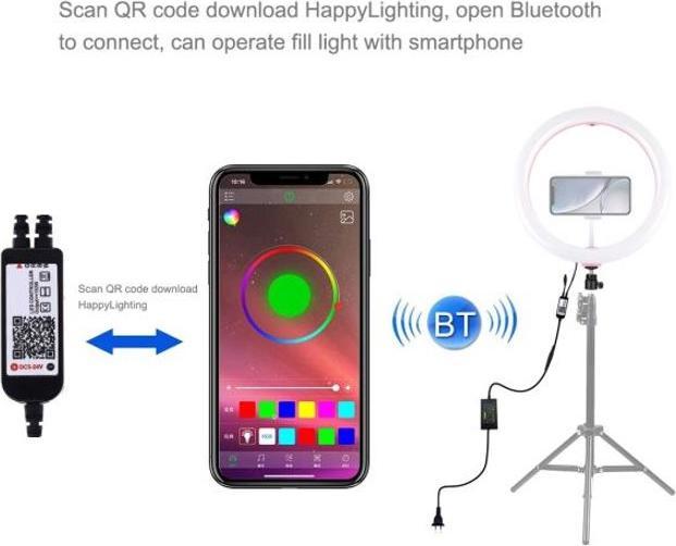 Actual product image Puluz 12" RGB LED ring light (Ring light)