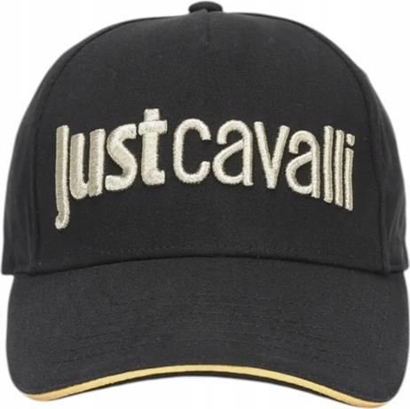 Actual product image Just Cavalli Jc Baseball Cap Logo Stickerei 3D Up Schwarz