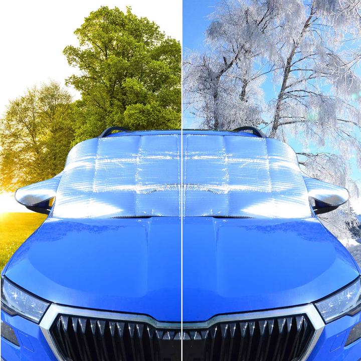 Actual product image Filmer Set of 2 sun and cold protection screens for windscreens, 150 x H 97 cm
