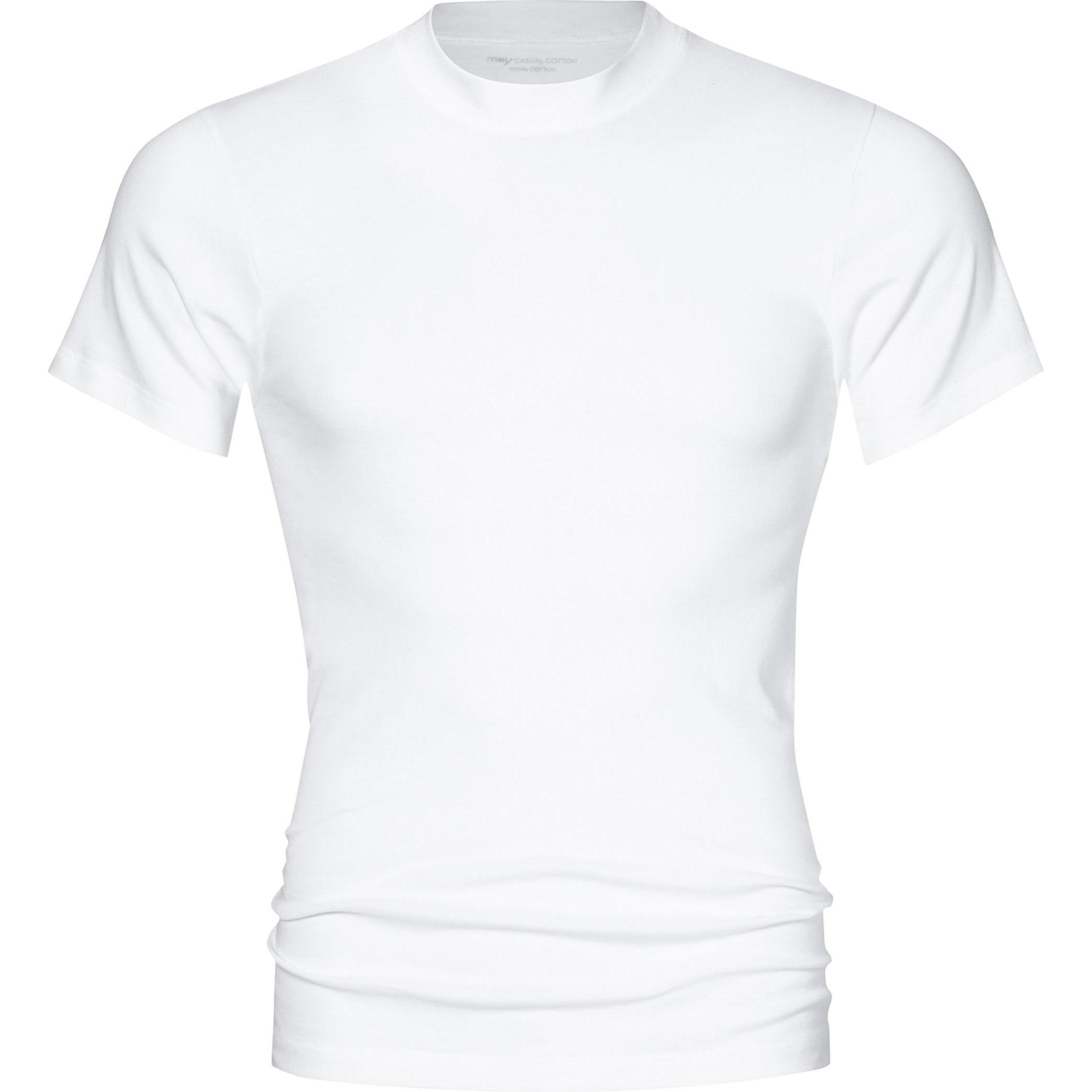 Mey, Herren, Shirt, Casual Cotton Unterhemd / Shirt Kurzarm, Weiss, (XXL)