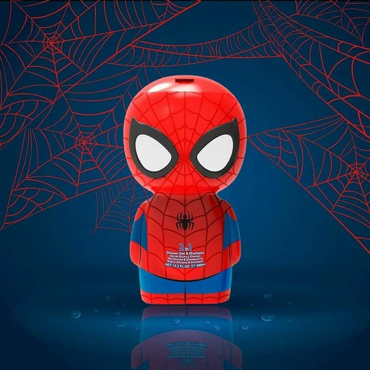Actual product image Spiderman shower gel (400 ml, Liquid shampoo)