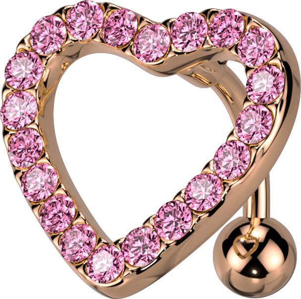 Immagine prodotto Star Piercing Asta per labirinto trasparente (Ottone, Acciaio chirurgico 316L)