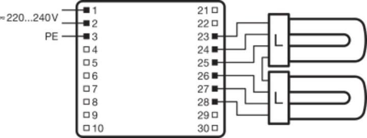 Produktbild Osram QTRONIC ECG 2X36-40/220-240