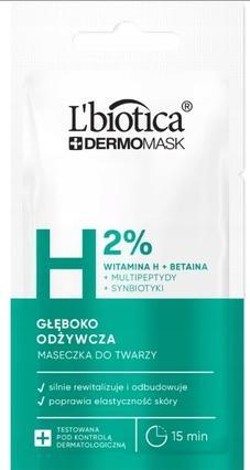 L´Biotica Lbiotica Dermomask Tief nährende Gesichtsmaske mit Vitamin H 8 Ml (8 ml)