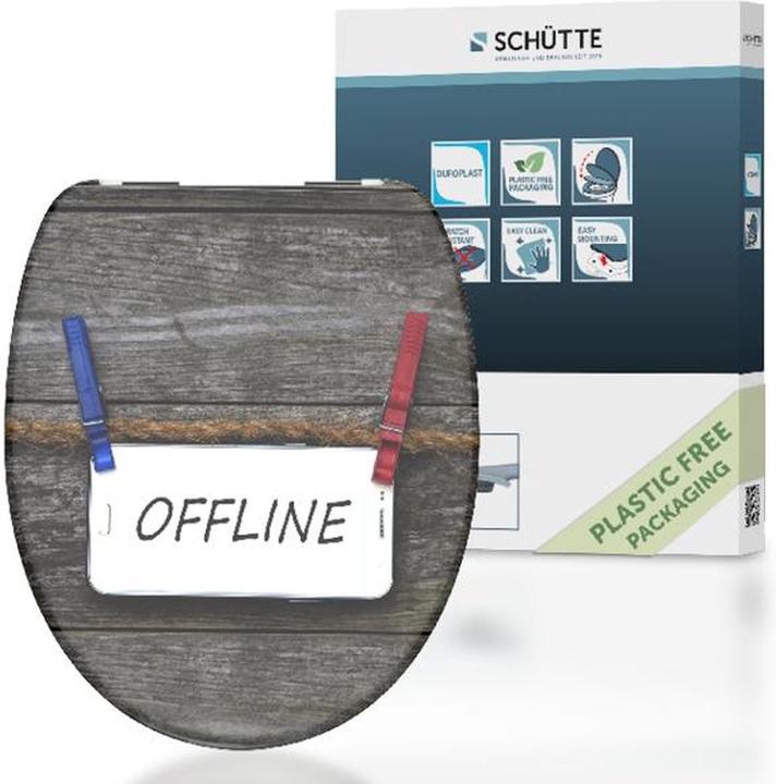 Actual product image Schütte Duroplast WC seat OFFLINE Automatic closing mechanism 82157 Offline