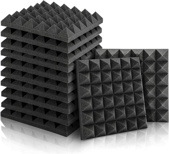 Immagine prodotto Kuchoow Akustikschaumstoff Pyramidenmatten-Set (12 Stück) (12 pz.)