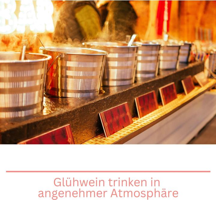 Produktbild Novaliv 4X Tassen Glühwein 260 ml Personalisierte Weihnachtstasse mit Trinkhalm - Schneemann als Glü (260 ml, 4 x)