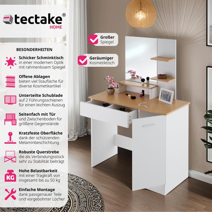 Actual product image tectake Zoe (90 x 40 x 137.5 cm)