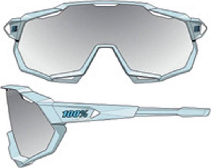 Produktbild 100% Brille Speetrap (Hellblau, HiPER silber)