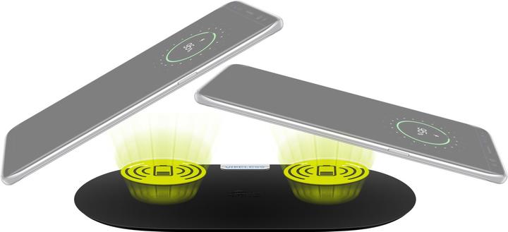 Actual product image Goobay Wireless dual quick charge mat (10 W)