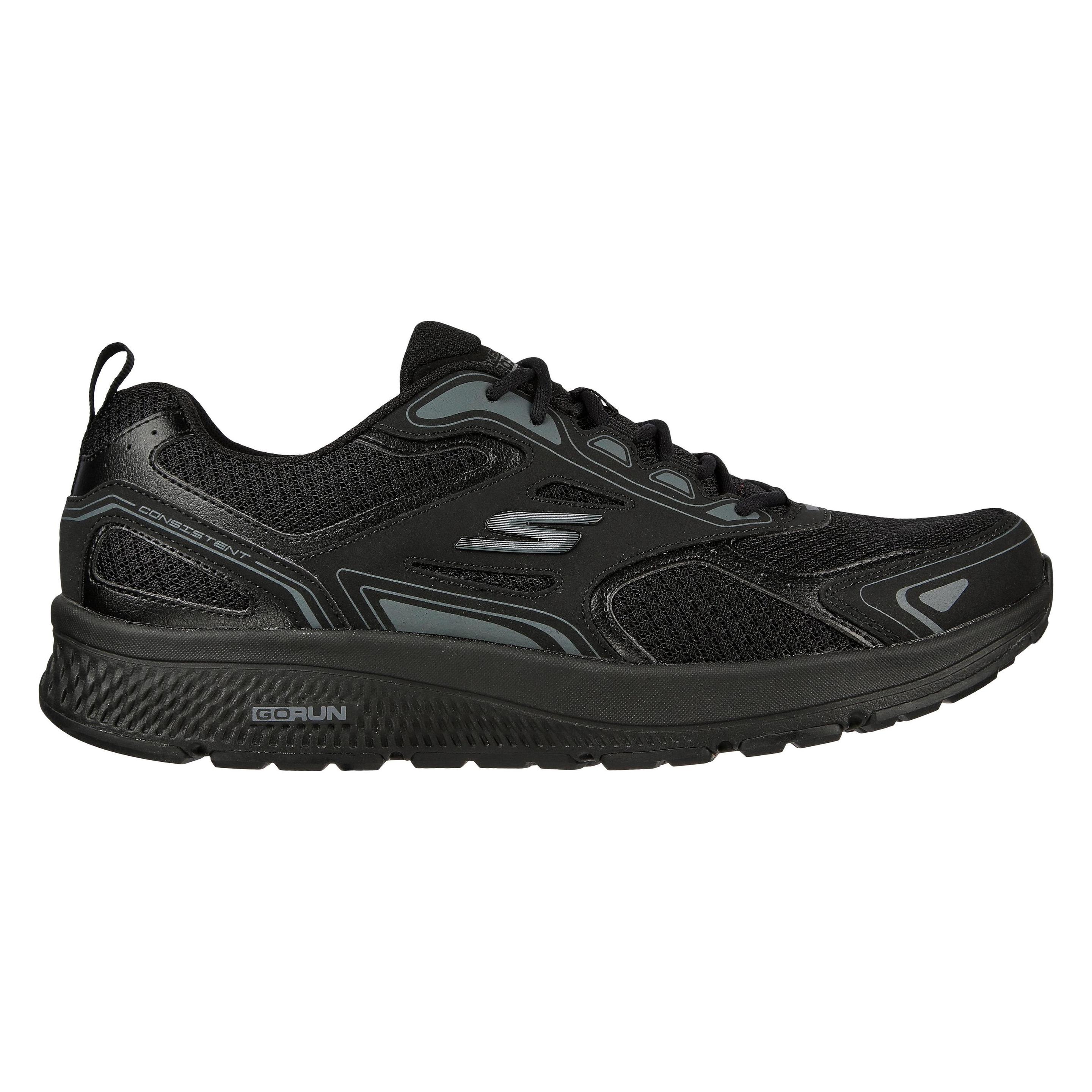 Skechers, Herren, Socken, Go Run Consistent 220034-Bkcc - 44, Schwarz, (Einzelpack, 44)