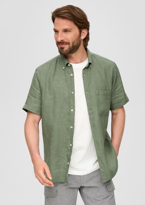 Immagine prodotto s.Oliver Hemd Kurzarmhemd aus Leinen (S)
