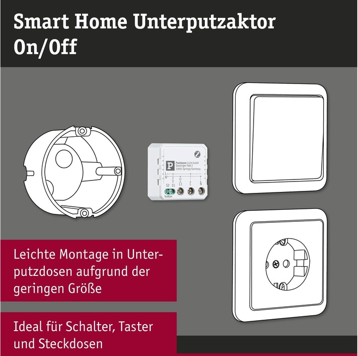 Produktbild Paulmann Unterputzaktor Zigbee