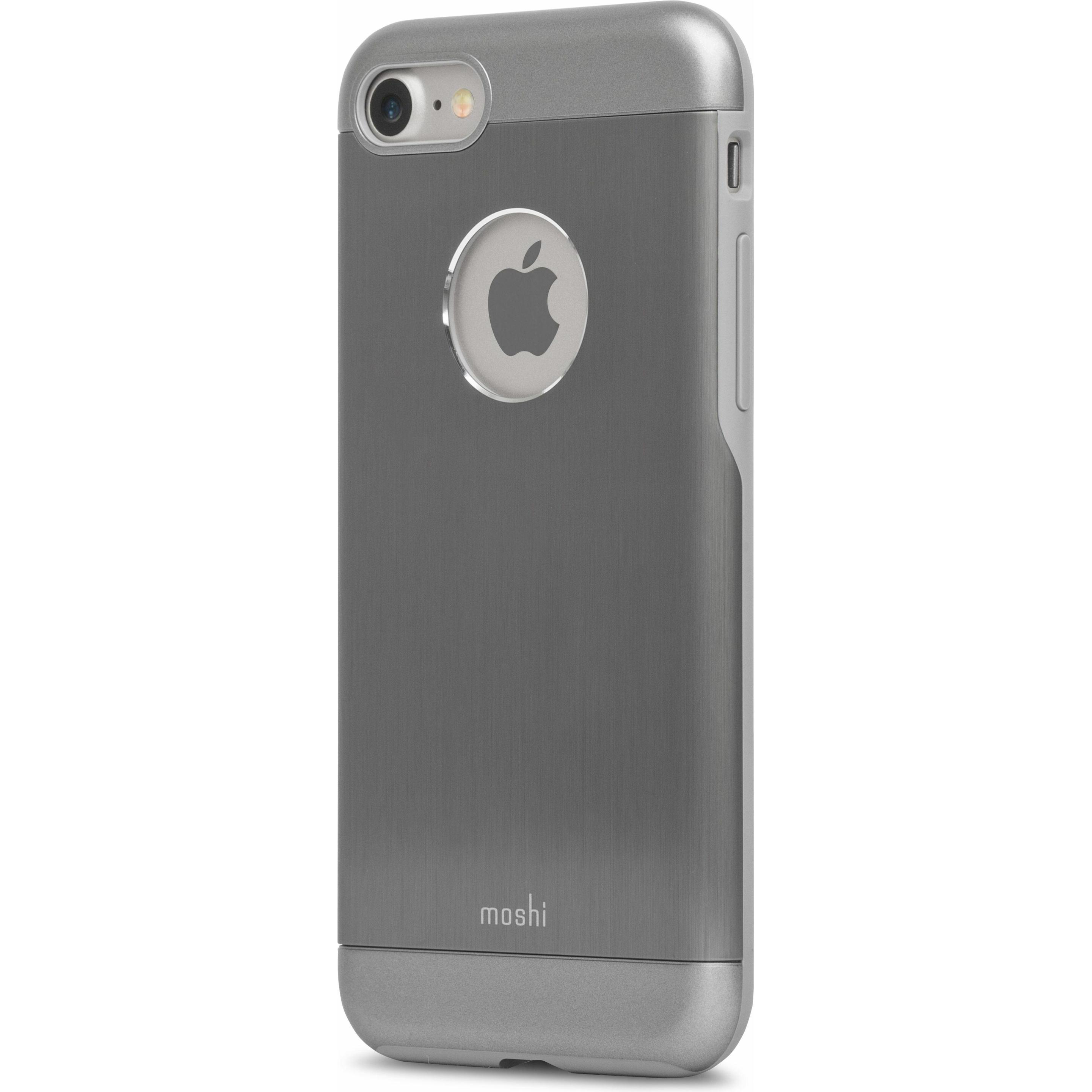 Moshi iGlaze Armour (Apple iPhone 7), Smartphone Hülle, Grau