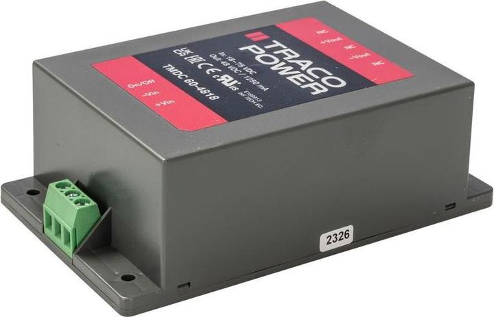 Produktbild TracoPower DC/DC Converter Isolated 48V 1.25A 60W