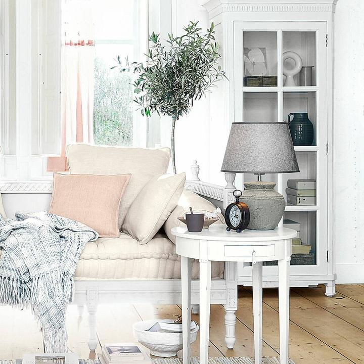 Image du produit Loberon Lampe de table Cleveland gris (E27)