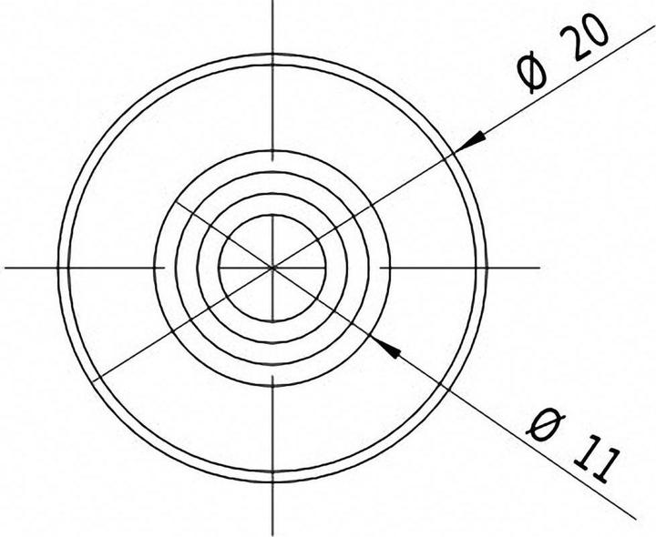 Actual product image Picotronic Laser module dot green 1 mW DD532-1-3(20x80) (70100853)